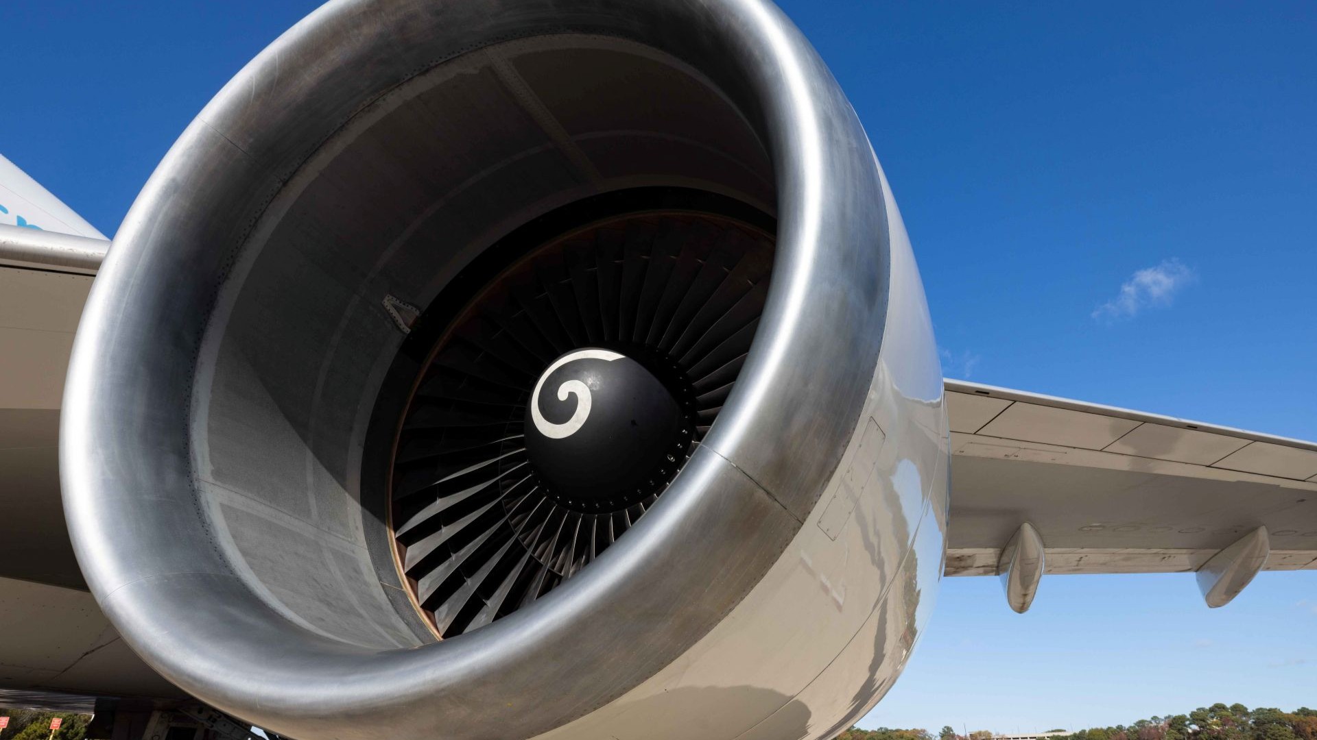 Up close shot of an engine