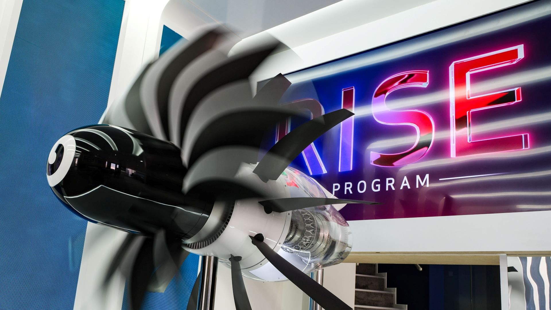 A RISE engine in motion on display