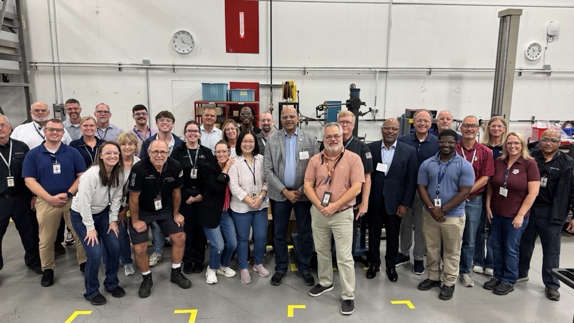 Delta TechOps team with GE Aerospace team during kaizen