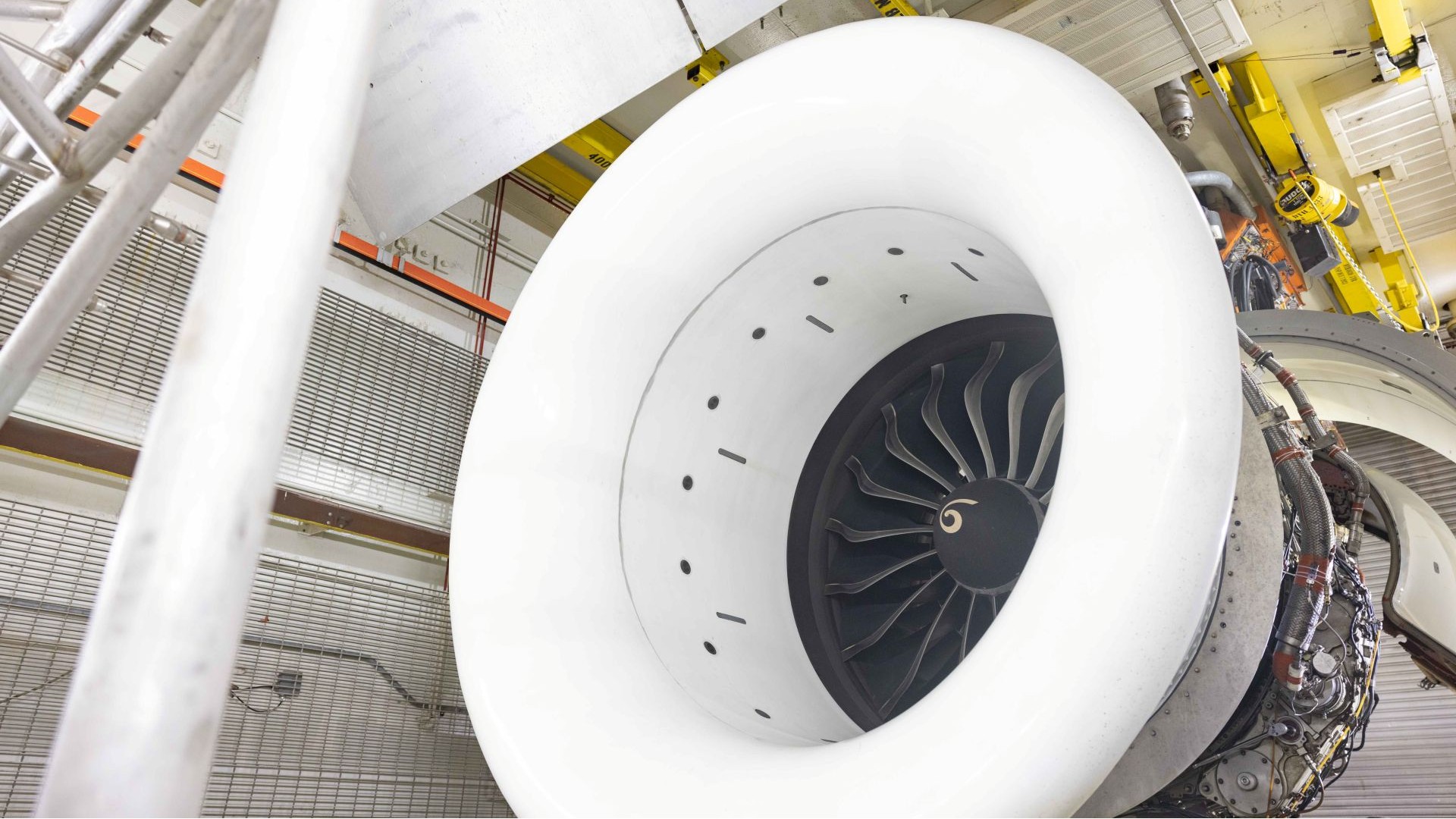 A CFM LEAP engine undergoing dust ingestion testing.