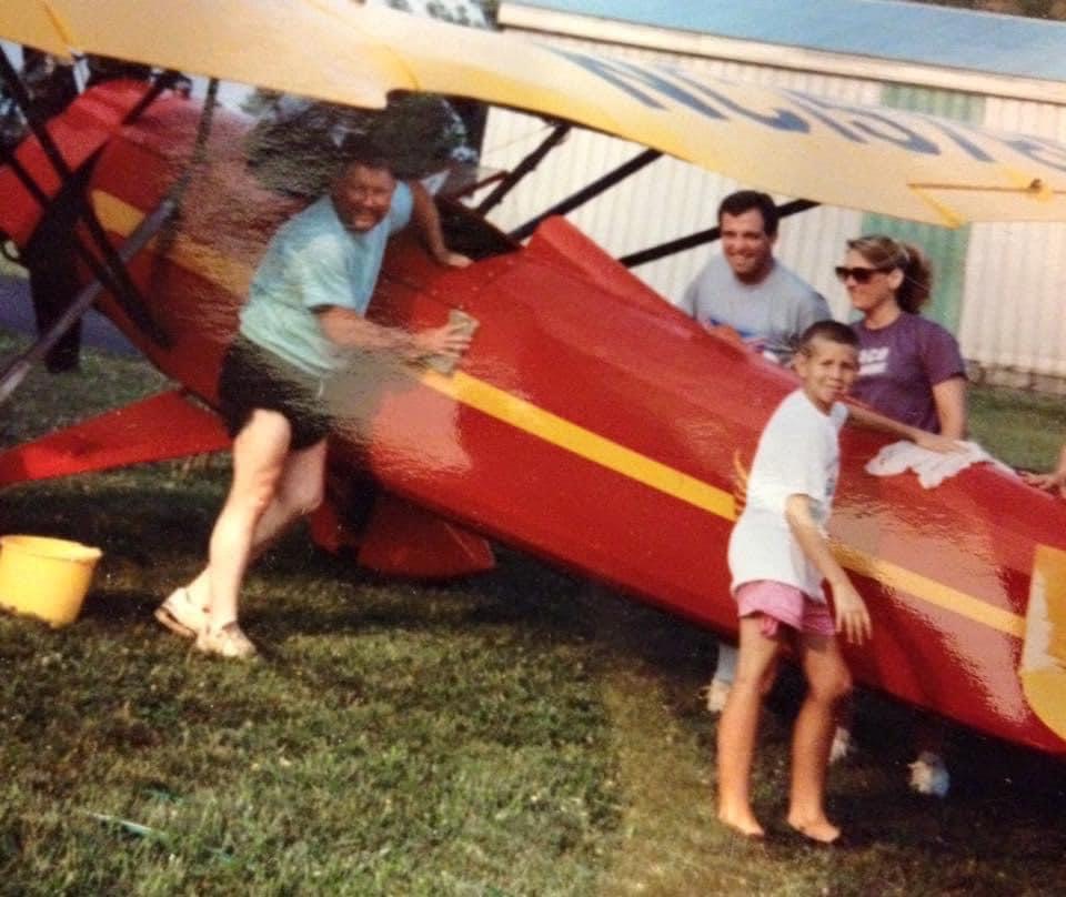 Nick Hurm with stepfather Jack Tiffany