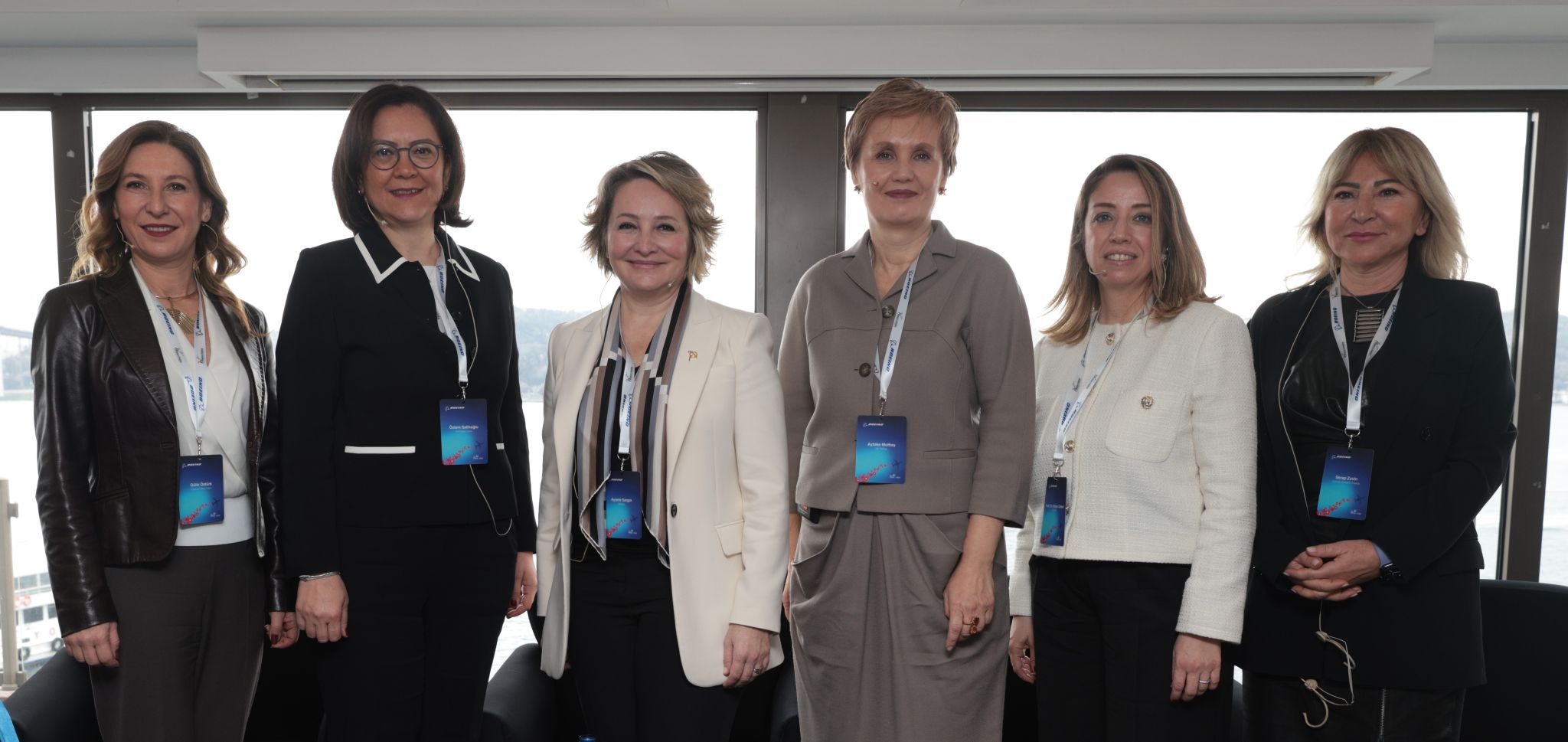 Dr. Aybike Molbay joined by her colleagues at the inaugural Women in Aviation International (WAI) – Türkiye panel.