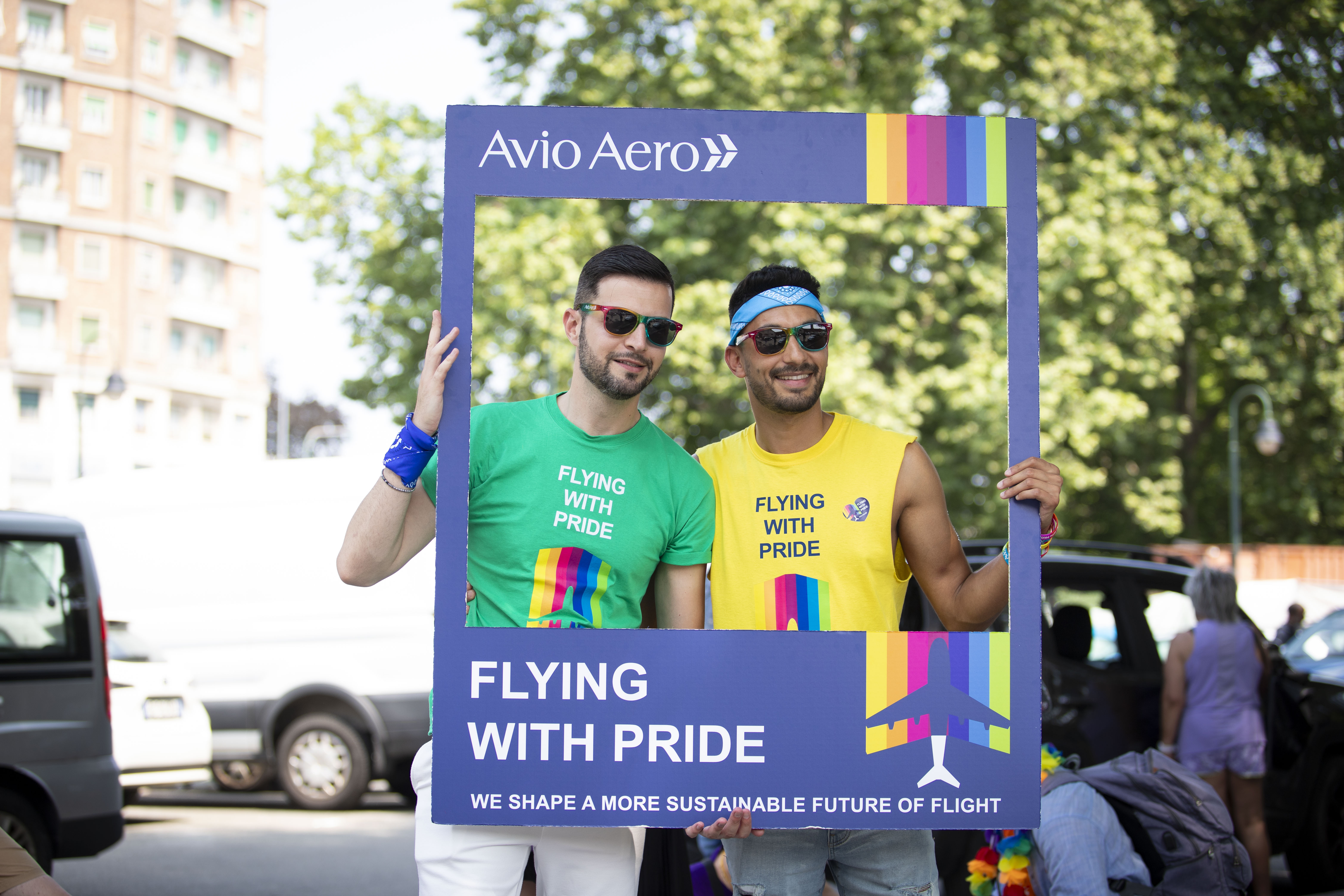 Richards at an Avio Aero Pride event