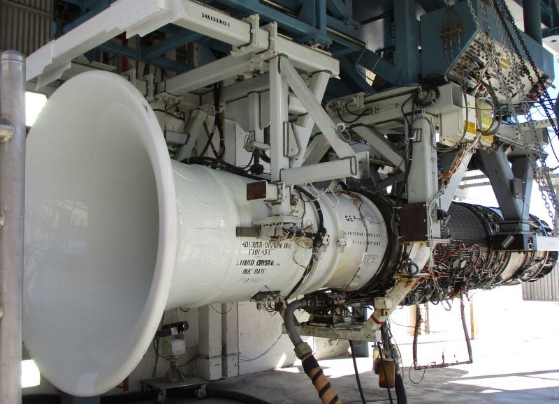RISE demonstrator engine undergoing a dust test
