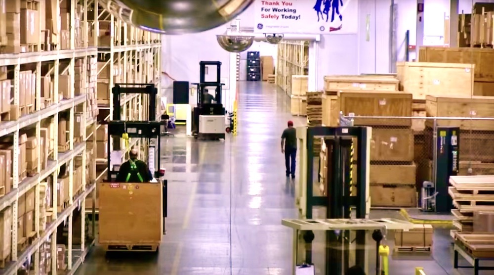 GE Aerospace's Erlanger, Kentucky, parts distribution hub. Top: GE Aerospace Bromont. Images credit: GE Aerospace.