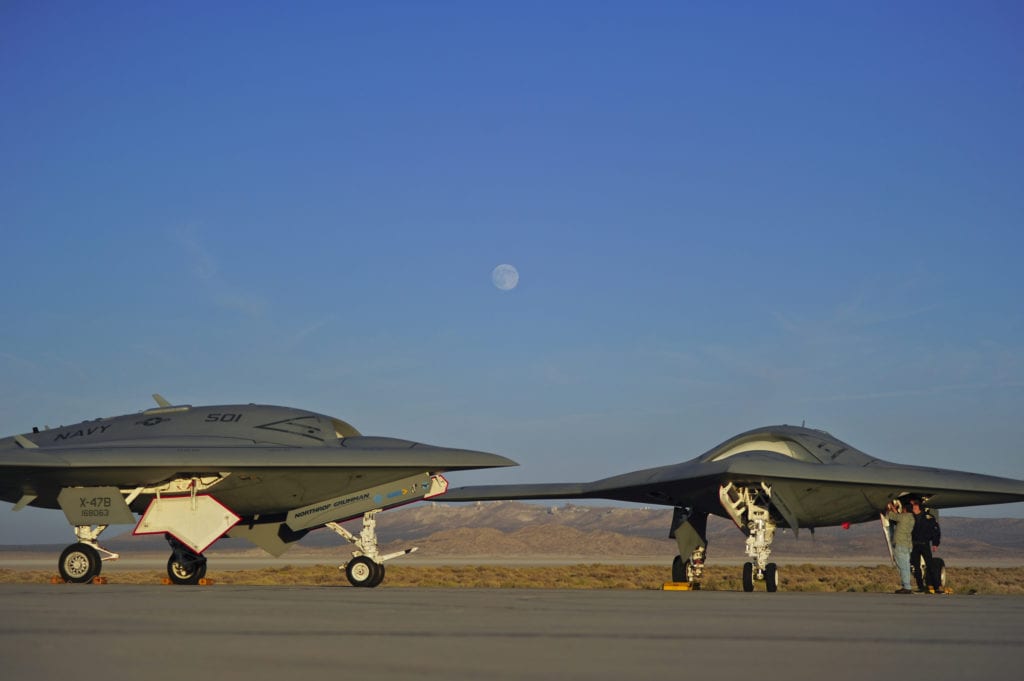 A Northrop Grumman X-47B. Photo credit: Northrop Grumman