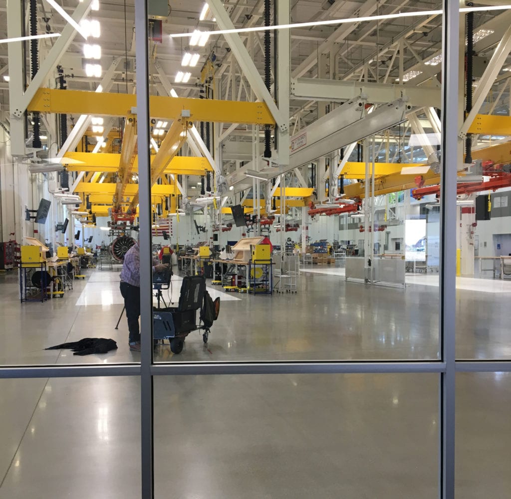 A peek at GE Aviation's brilliant factory in Lafayette, Indiana.
