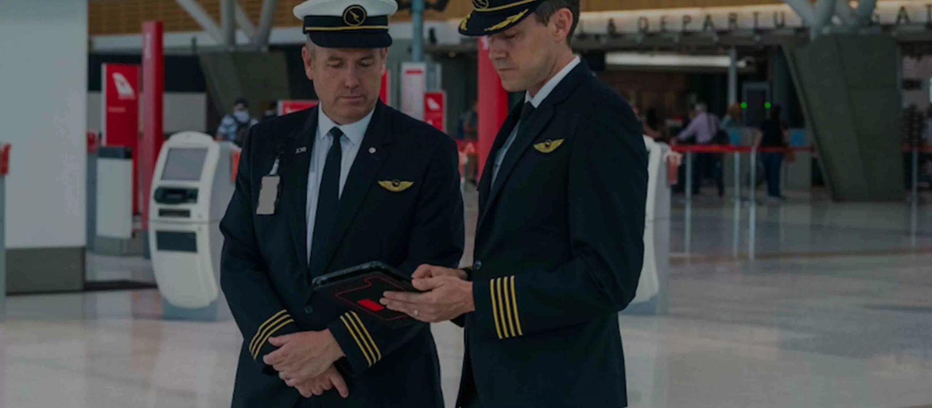 Pilots in the airport