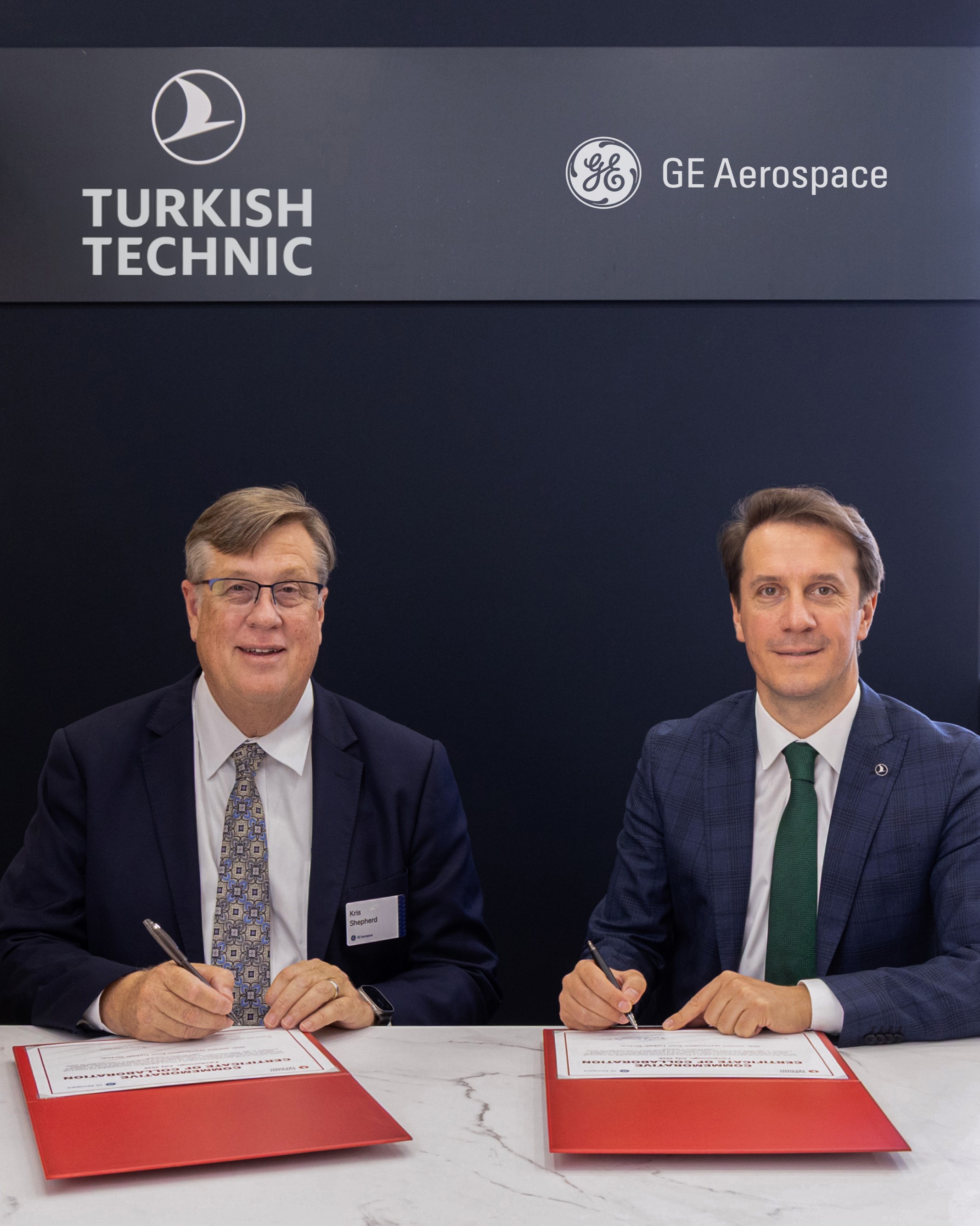 Kris Shepherd and Yasin Birinci - GE Aerospace and Turkish Technic Sign Agreement to Expand Electronics MRO Capability in Türkiye