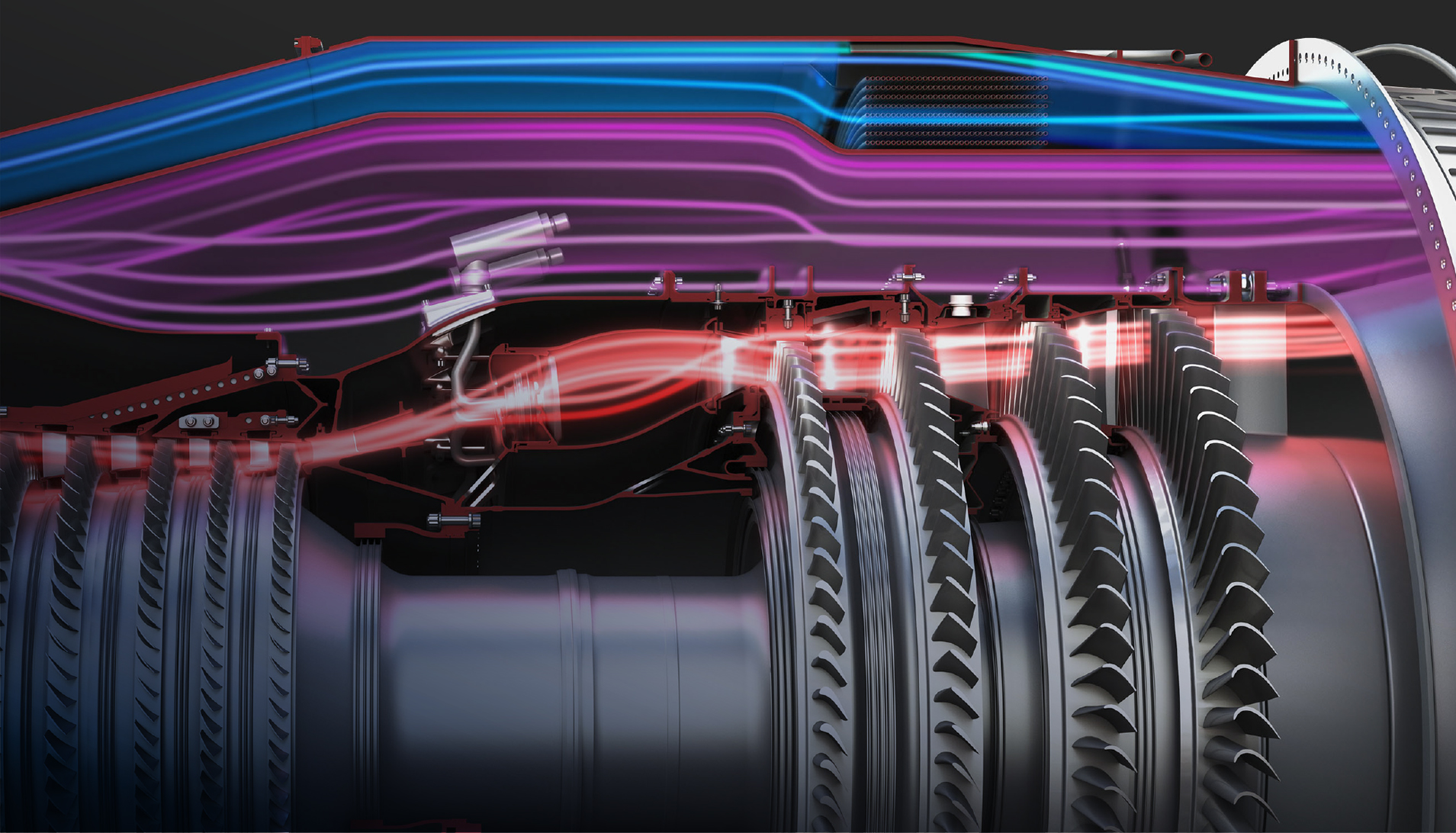Rendering of XA100 airflow