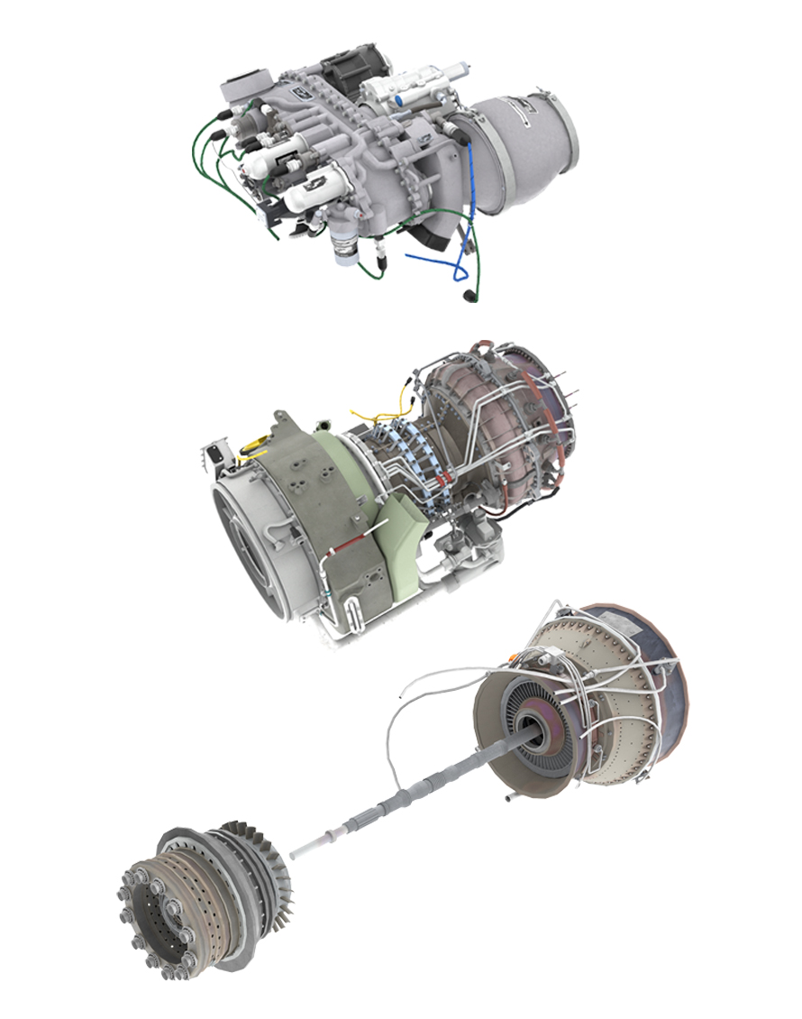 CT7/T700 engine modularity